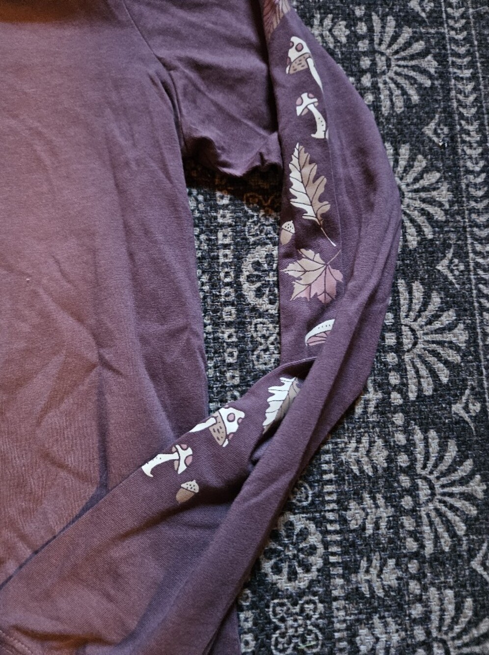 Life Is Good Autumn Mushroom Long Sleeve Tee - Picture 5 of 8